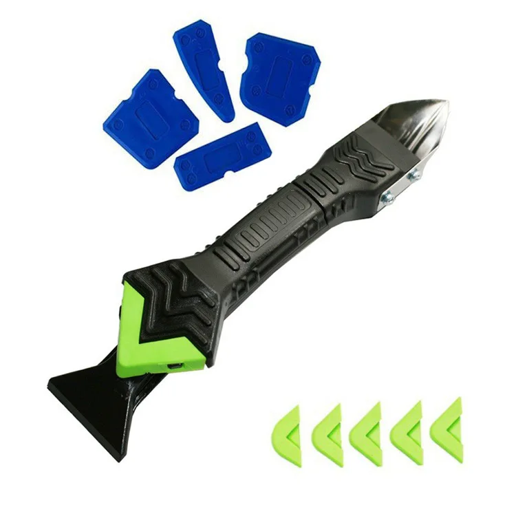 

Multifunctional Caulking Tool Kit, Sealant Remover & Finisher, Glass Glue Scraper, Grouting Set