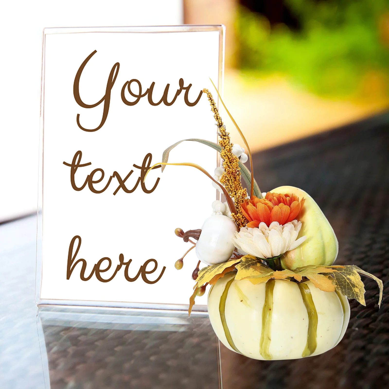 

Artificial Pumpkin Lifelike Fall Emulation Lifelike Pumpkin Photo Props Plastic Thanksgiving Harvest Festival Gift