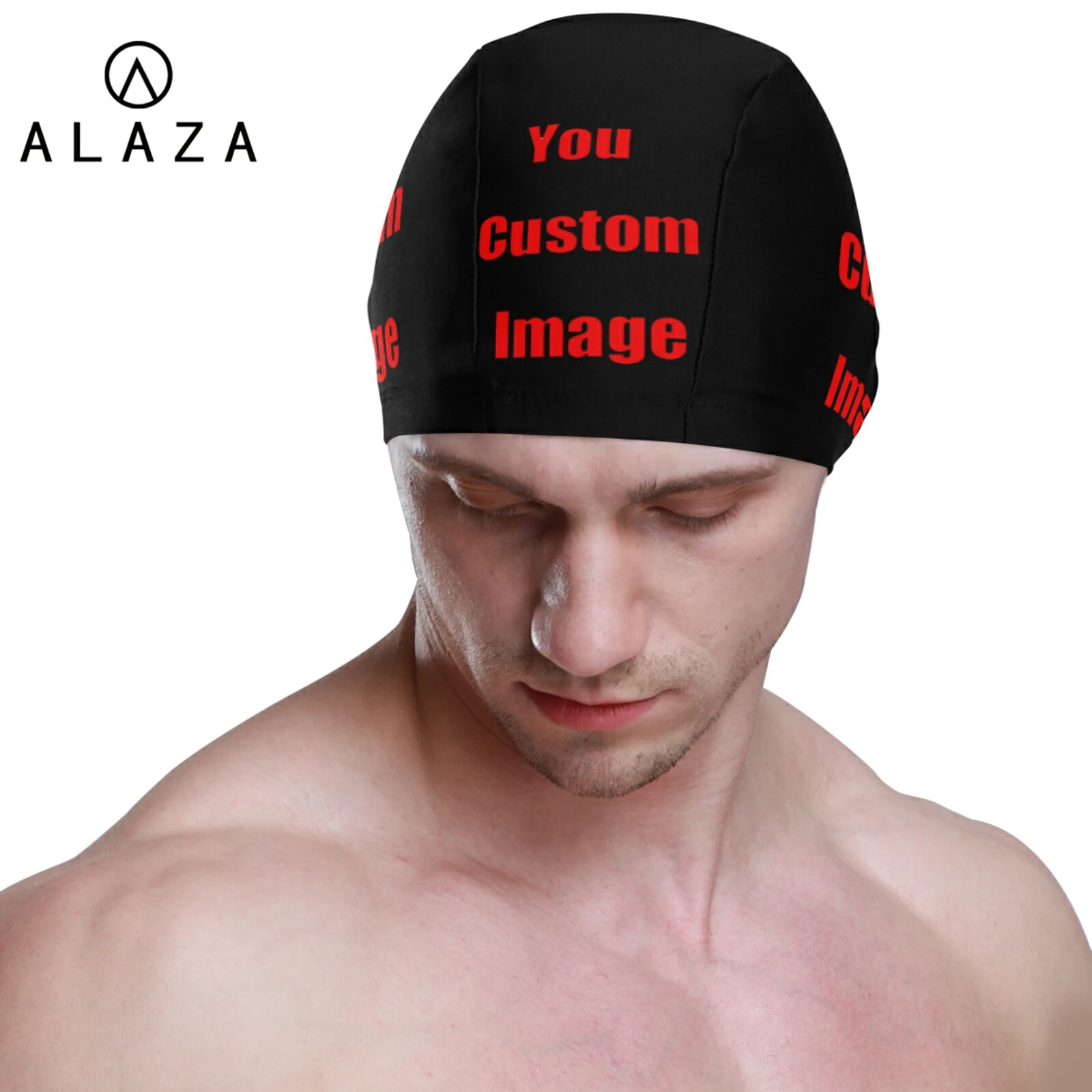 New Water Sports Men Swimming Cap for Pool Swim Caps Long Hair Women Swimming Hat for Men Quality Fashion Custom Pattern Print