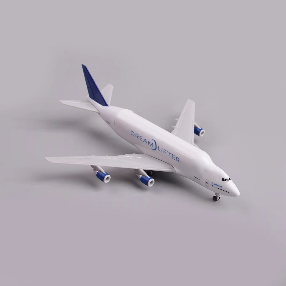 Diecast 20cm Large Alloy B747-400LCF Dreamlifter Airplane Model Classics Adult Souvenir Gift Static Display