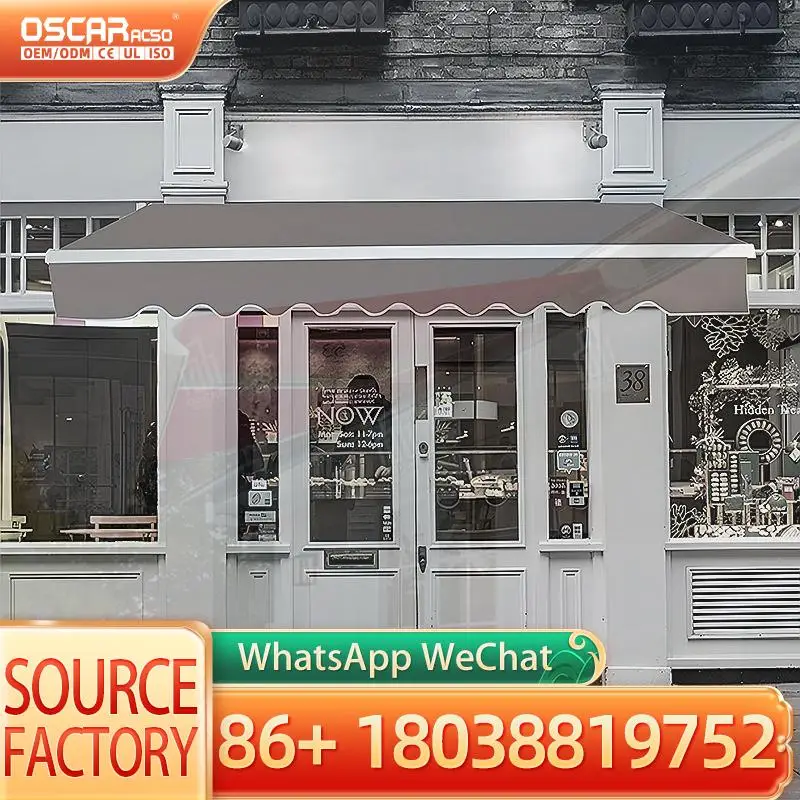

Outdoor Retractable Aluminum Awning Luxury Style for Balcony Patio Garden Retractable Awning