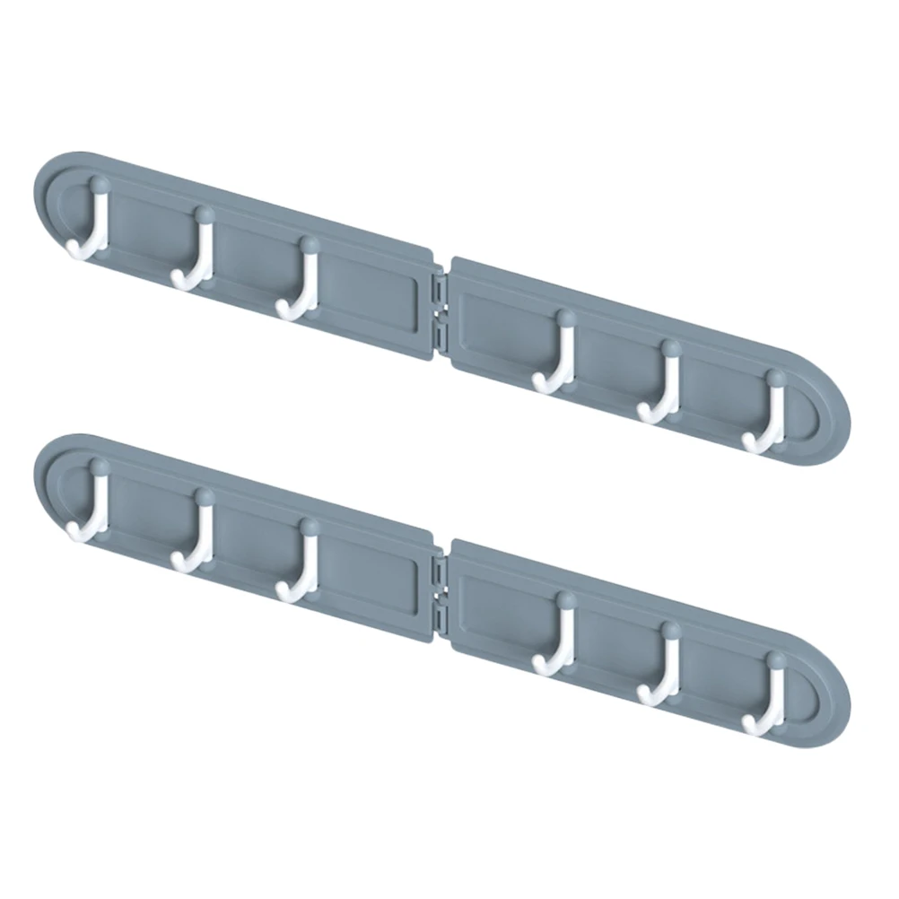 

2 pcs Plastic Hooks Simple Household Coat Hat Row Corner Installation Long lasting Multi function Storage Folding Hook