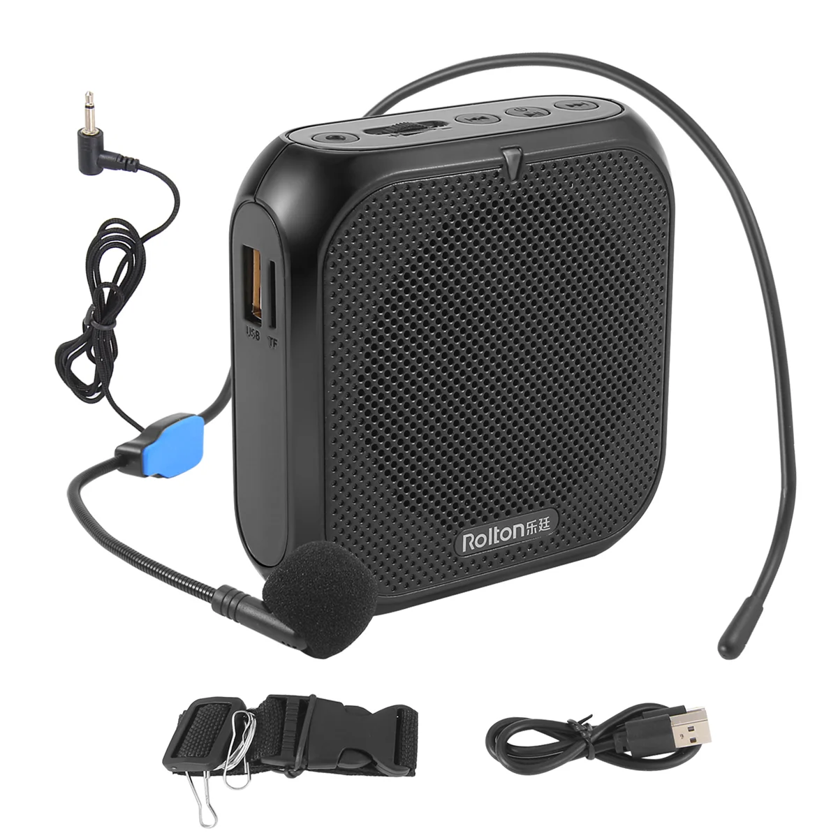 New Rolton Portable Voice Amplifier, Megaphone Booster with Microphone Loudspeaker Personal PA System for Voice Amplification