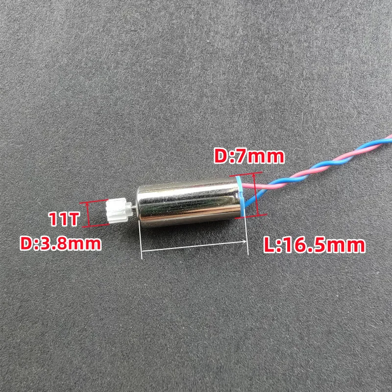 4pcs/bag Mini 716 Coreless Motor DC 3.7V High Speed 716 Engine Wih 11T teeth Plastic Gear For UAV Drone