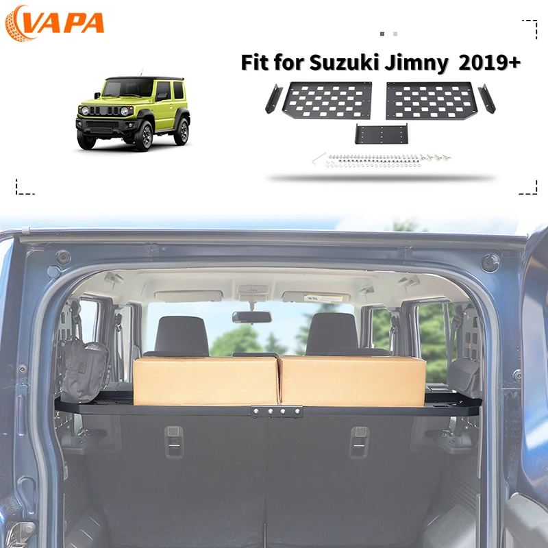 

Car Tailbox Extra Storage Expansion Metal Bracket Trunk Shelf for Suzuki Jimny 2019 up 4-Door Version Exterior Accessories