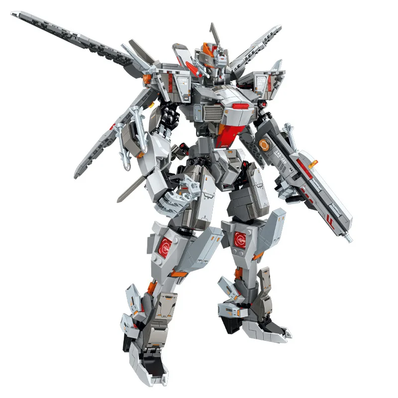 Senbao 202245 Fengqi Longyin J-20 Mecha Robot Assembles Building Blocks Compatible with Lego Small Particle Boys' Toys