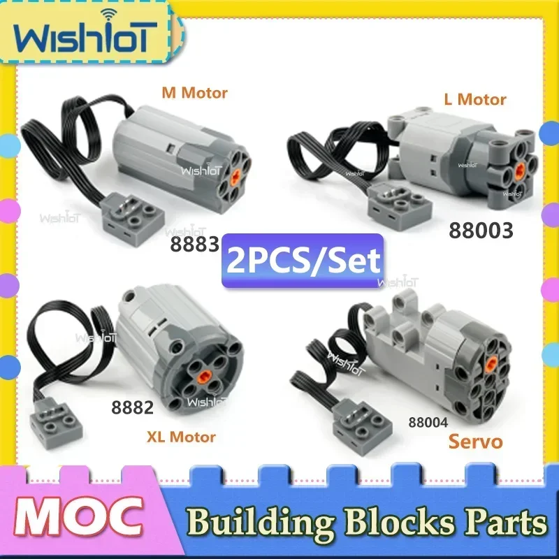 

2 шт./компл., функция питания, технология, строительные блоки, детали M/L/XL/Sever, сборка двигателя для PF MOC, кирпичи, сделай сам, радиоуправляемые игрушки, аксессуары