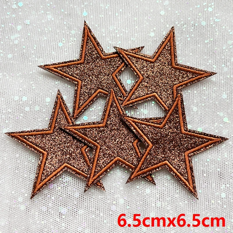 5 Stück Funkelnde Stern-Aufnäher zum Aufbügeln mit Glitzer-Pailletten für Jeanswesten, Funkelndes Kawaii-Style-Accessoire, DIY-Geschenke – Detail 13