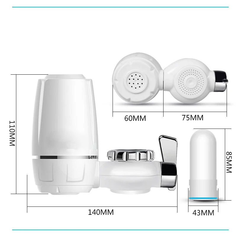Tap Water Purifier Clean Kitchen Faucet Washable Ceramic Percolator Water Filter Filtro Rust Bacteria Removal Replacement Filte