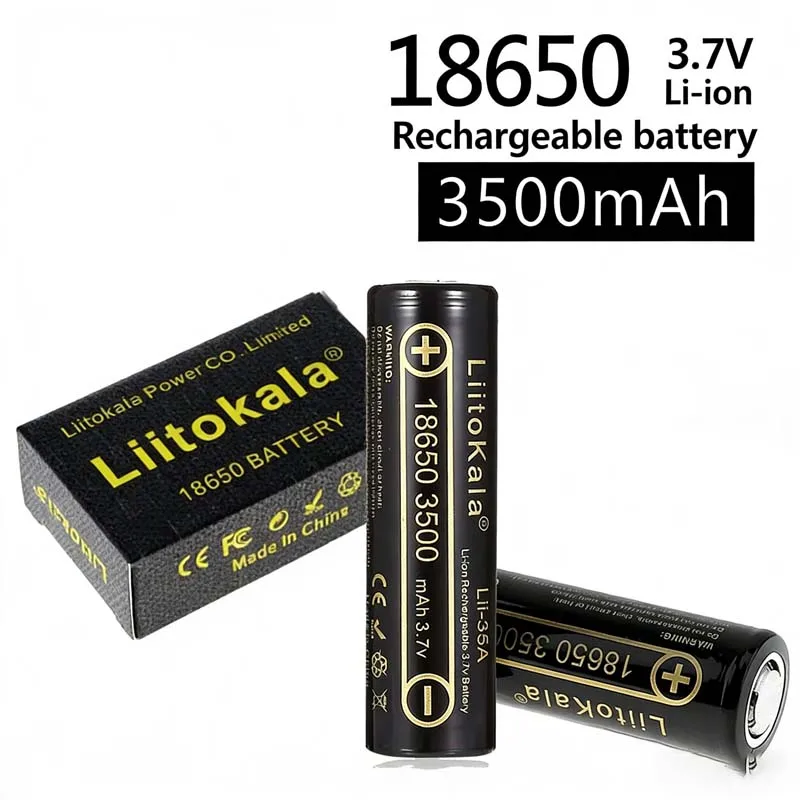 

Lii-35A 18650 3.7V 3500mAh 30A High Drain Rechargeable Li-ion Battery | For Flashlights