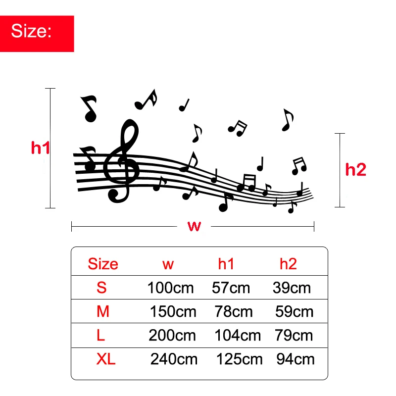 Staff Note Acrylic 3d Wall Stickers For Kids Room Dance Room DIY Art Wall Decor Music Classroom Home decoration