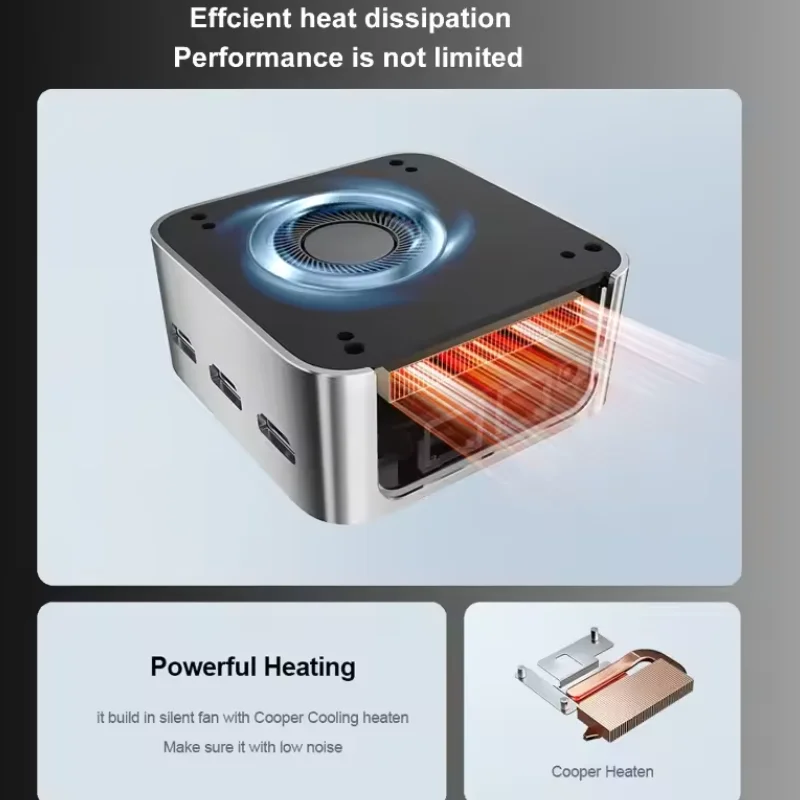 T9 PRO Intel Alder Lake-N100 Quad Core Mini PC Win 11 16G DDR5 1TB SSD Dual Gigabit Ports 4K Triple Output Desktop Convenient pc