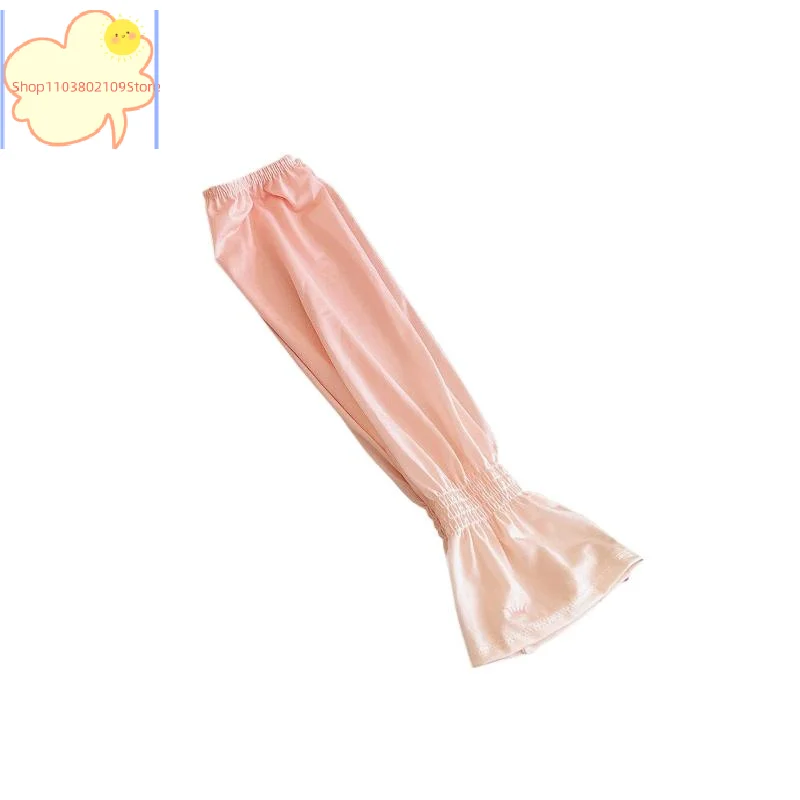 

【CL】Summer Fashionable Ice Silk Sun Protection Arm Sleeves Gradient Breathable Loose Fit Korean Style Outdoor Travel Ice Sleeves
