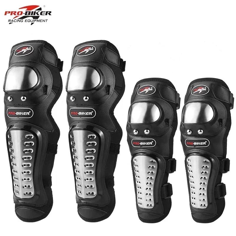 

Motorcycle Knee Pad Stainless Steel Moto Elbow Knee Pads Motocross Racing Protective Gear Protector Guard kit Men Women 4pcs/set