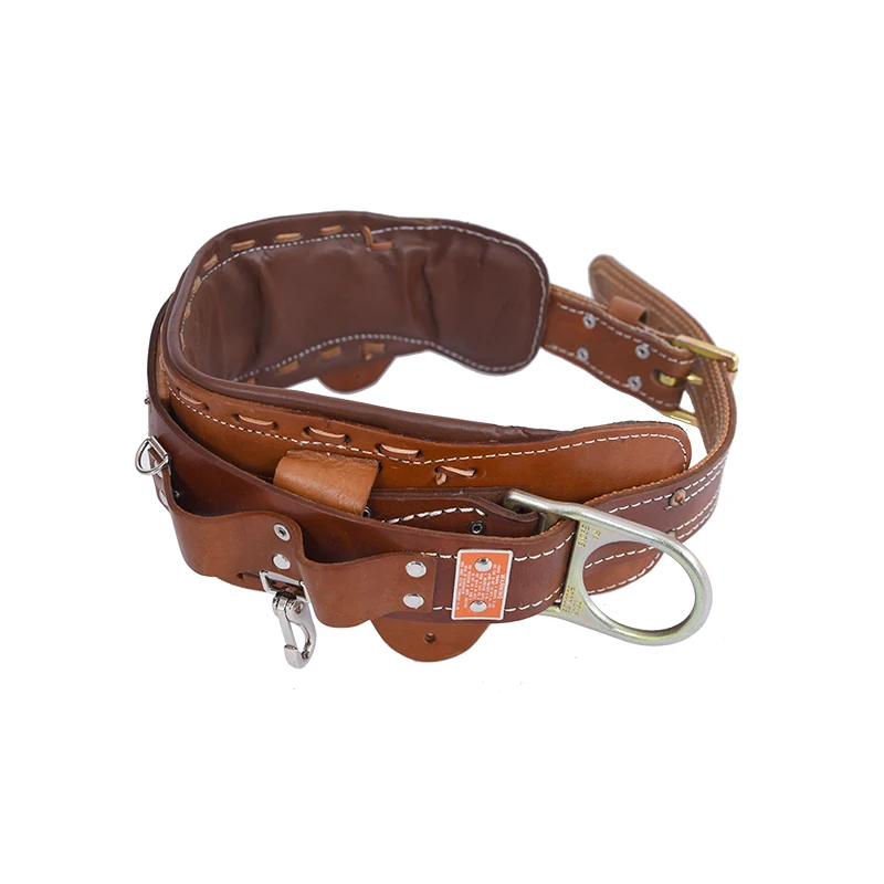 With Best Leather Material Lineman Electric Power Safety Belt/harness Good Quality