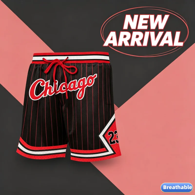 2026 Mens 23 Basketball Shorts Breathable Athletic Shorts Y2K Oversized Leisure Suitable for Fitness and Daily Exercise Fashion