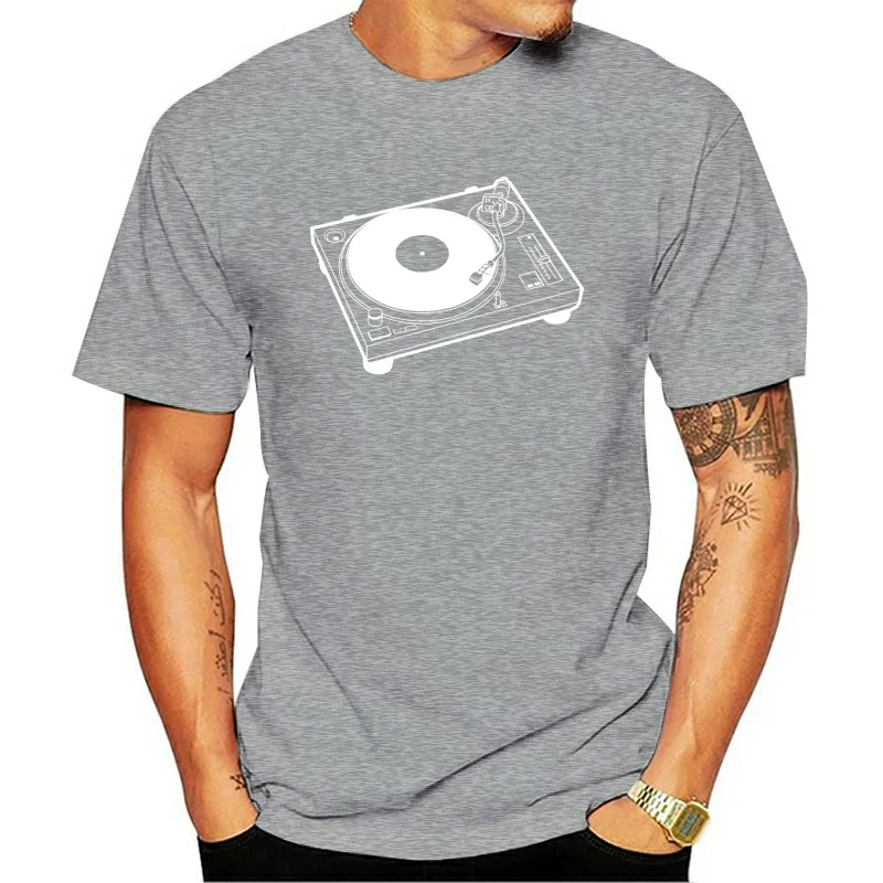 DJ turntable Club dance rave music house cool funny retro T-shirt vinyl records