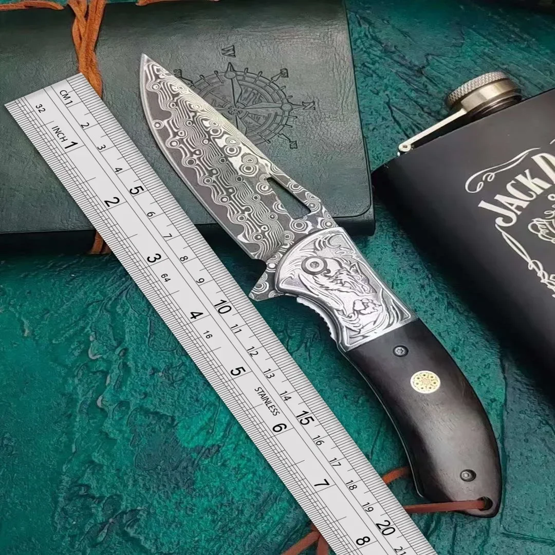 

Дамасская сталь, уличный складной нож, защитный нож, высокая твердость, острый нож для выживания в дикой природе