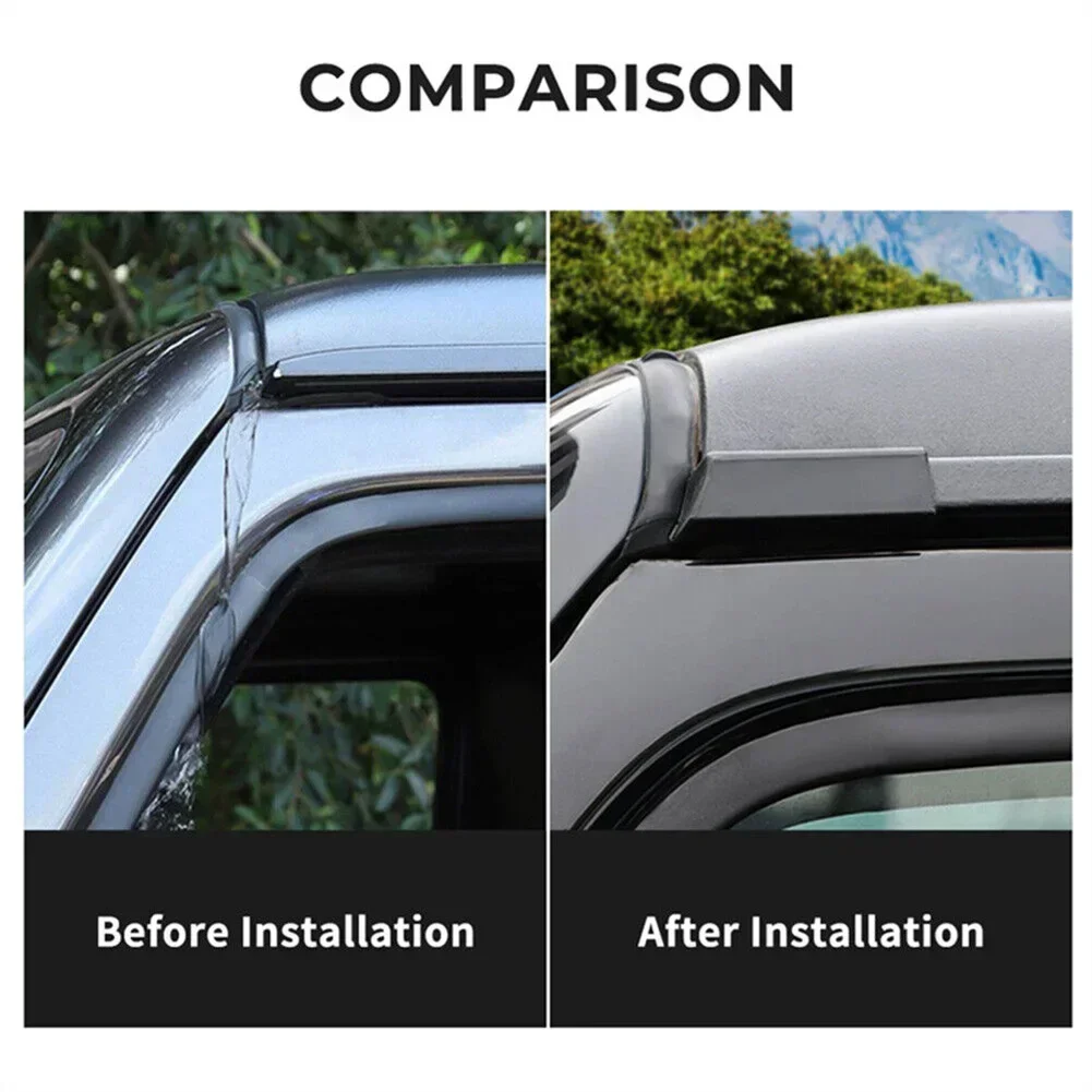 Effective And Long Lasting Rainwater Diversion Roof Rain Gutter Extension Diversion For Jeep Wrangler JL 2018 2022 JT 2020 2022