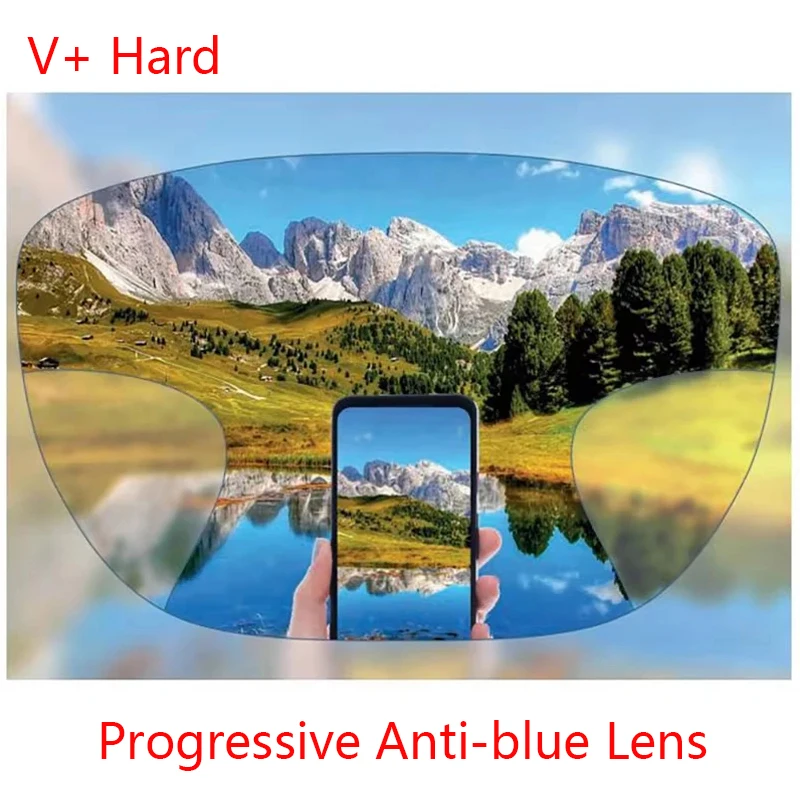 Premium breedste gezichtsveld Progressieve lenzen Vrije vorm Bijziendheid Multifocale optische lens op sterkte Zie ver en dichtbij Verifocaal