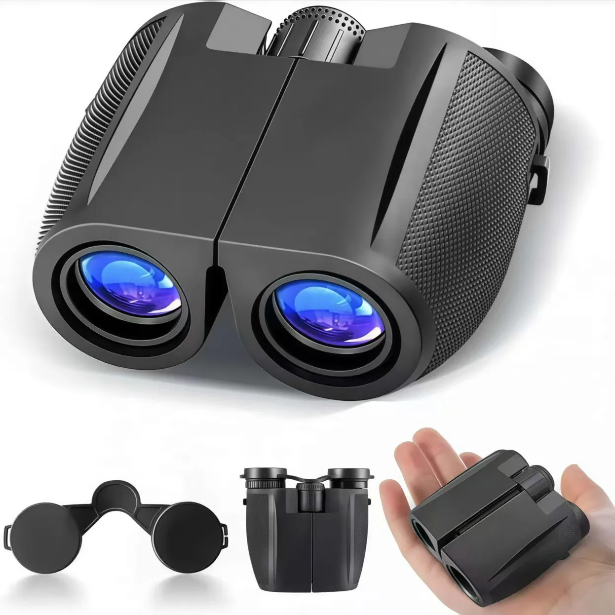 Binoculars Factory Wholesale 10x25 12x25 15x30 High-magnification High-definition Compact BAK-4 Porro-Prism Ordinary