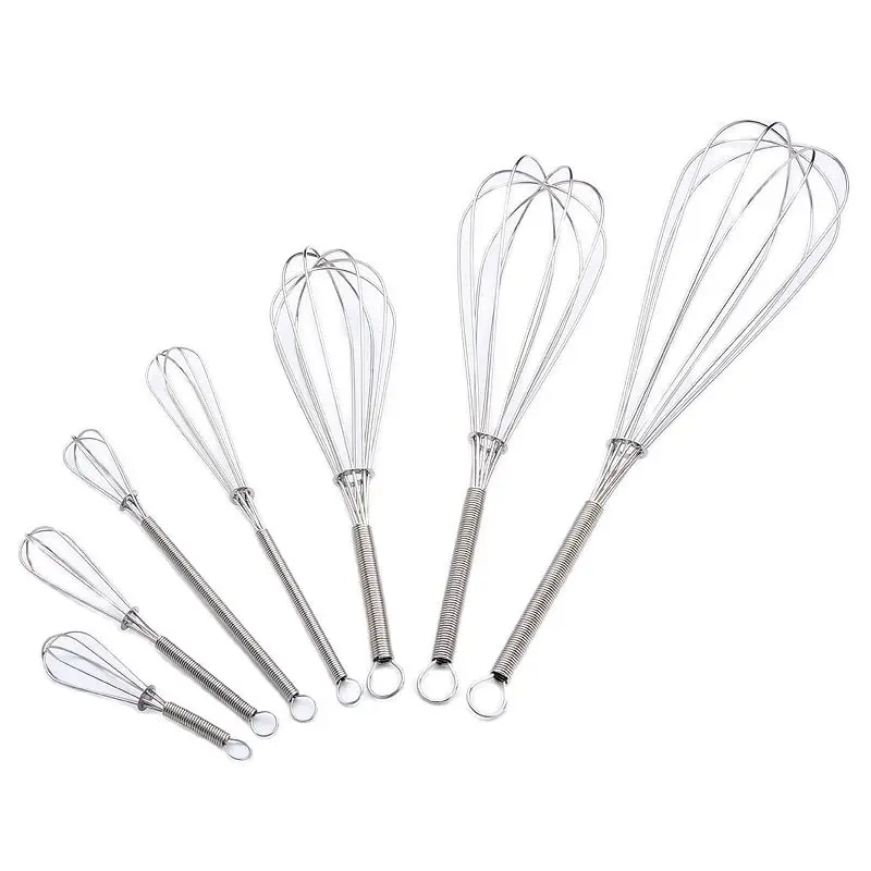 13cm 15cm Mini Stainless Steel Manual Mini Egg Whisk Coffee Milk Blender Mixer Kitchen Egg Beater