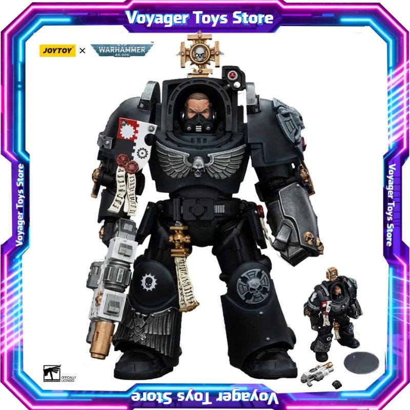 

[IN STOCK] JOYTOY Warhammer40K Iron Hands Captain in Terminator Armour 1/18 Action Anime Figure Toys Collection Boy Trendy Gifts