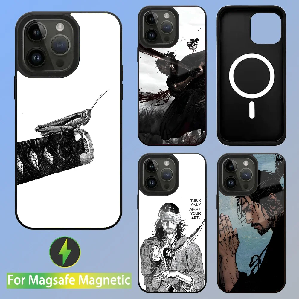 Vagabond Miyamoto M-Musashi Phone Case For IPhone 16 15 14 13 Pro Max 11 Mini Alex Mirror For Magsafe Wireless Charging Cover