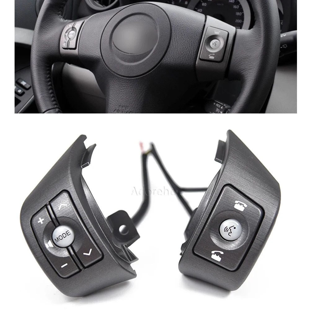 

Car Multi-function Steering Wheel Switch Button Kit Control Key For Toyota RAV4 2006-2008 Accessories