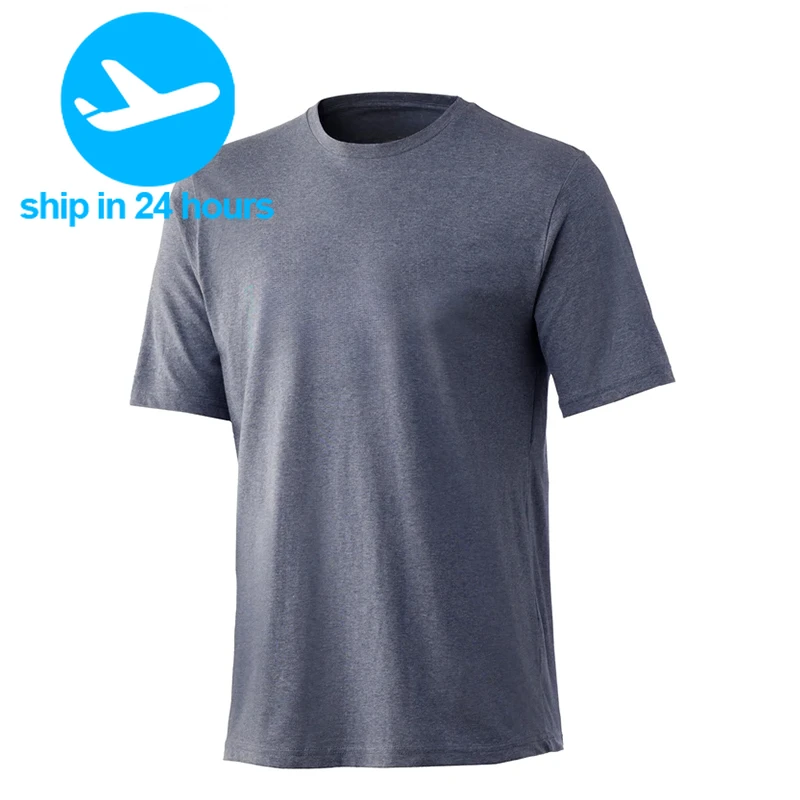 Fishing Wear Performance Short-Sleeve T-Shirts Mens UPF50 Sun Protection Shirt Breathable Outdoor Sport Fishing Clothing