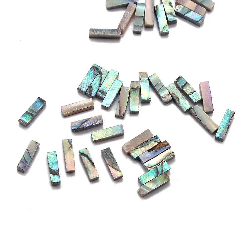 10Pcs Guitar Fingerboard Decoration Dots Made of Thick Natural Abalone Shell Lightweight Easy Install Guitar DIY Decoration