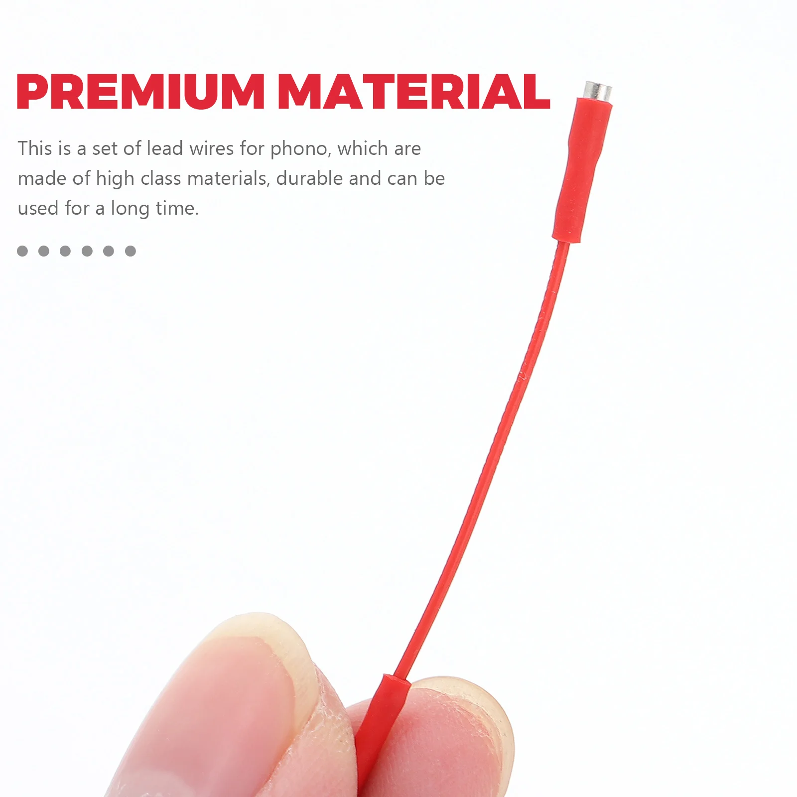 

4Pcs Record Player Lead Wires High Quality Durable Phonograph Wires Practical for Gramophone Data Lines