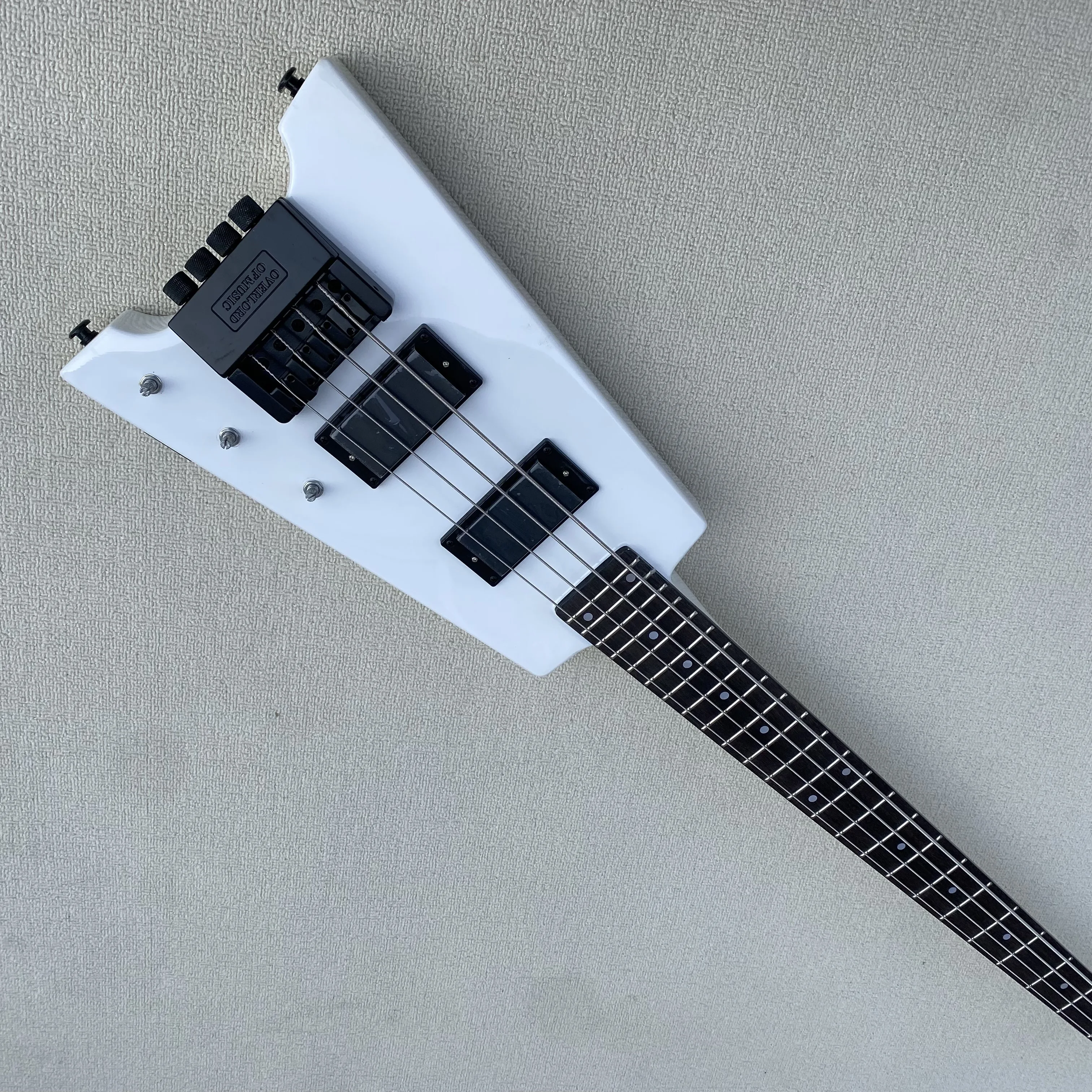 

39 Inch Headless Electric Guitar Bass Solid Mahogany Body Rosewood Fretboard Portable Bass Free Shipping