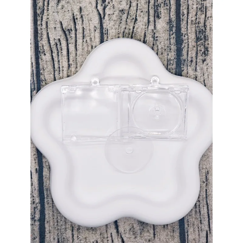 NFC 스마트 백팩 클립이 포함된 미니 CD 박스 DIY 키체인 - 음악 애호가 및 축제 장식을 위한 창의적인 선물