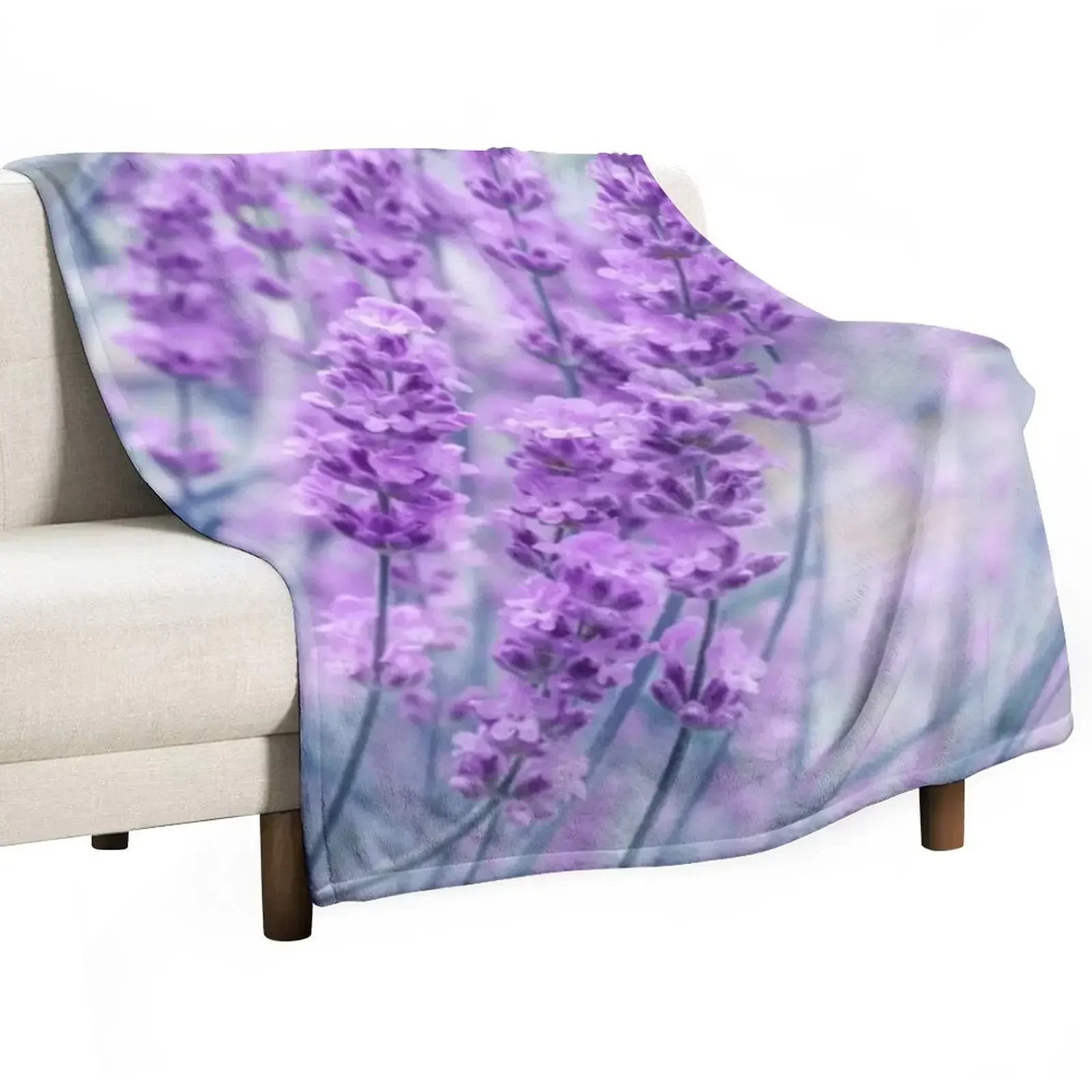 Lavender Flower (Blurry) - Everyday Gift or Birthday Present for Nature Lover Throw Blanket Kid'S For Decorative Sofa Blankets