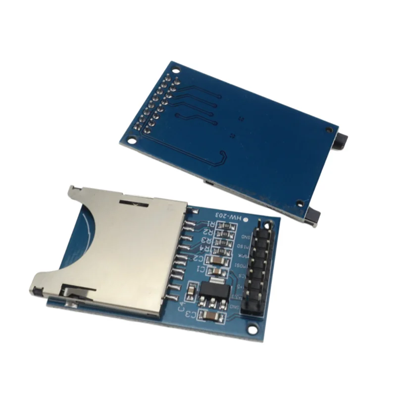 Módulo Lector de Tarjetas Micro SD TF con Interfaz SPI, Conversión de Nivel 5V/3.3V para Arduino SDHC Mini SD Memory Shield, Pines Soldados DIY 5V