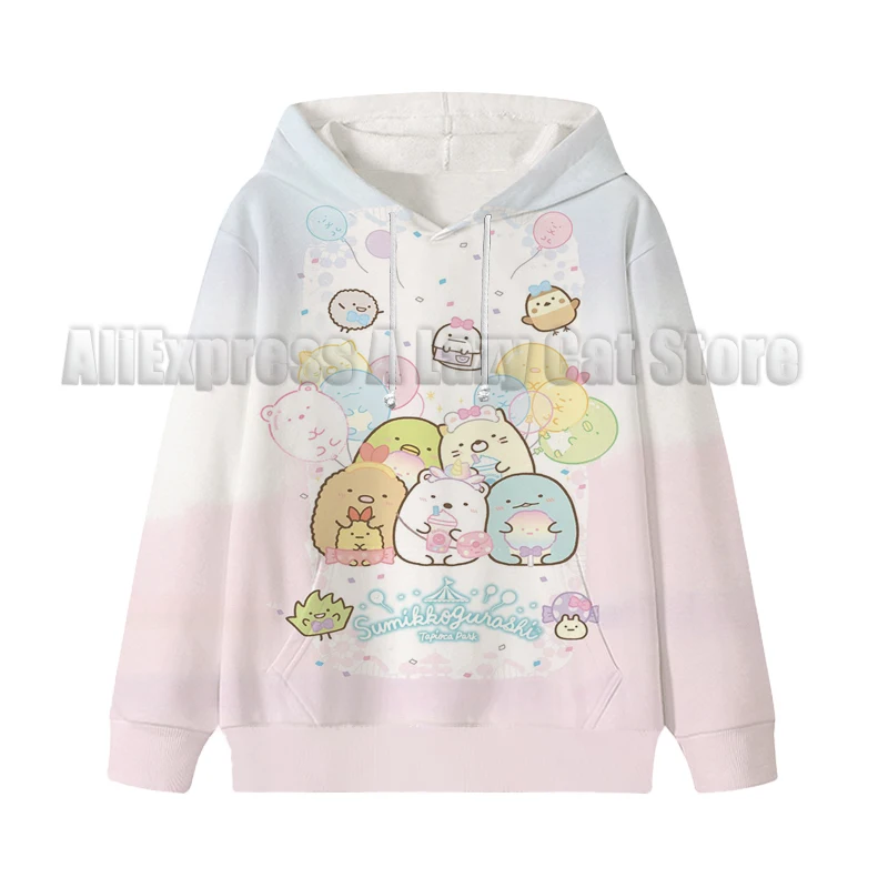 Sumikko Gurashi Kinder Hoodie Voor Kinderen Cartoon Jongens Meisjes Sweatshirt Lange Mouw Kleding Lente Herfst Pullover