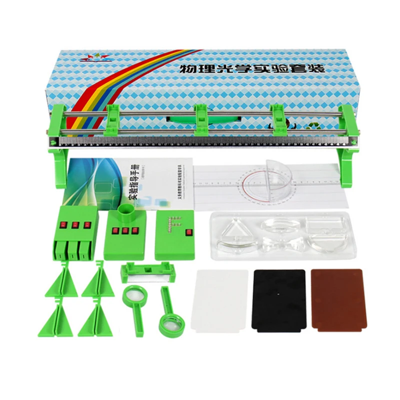 

Physical Lab Optics Experiment Kit Optical Bench Set Concave Convex Lens Imaging Pinhole Imaging Light Reflection Dial Slider