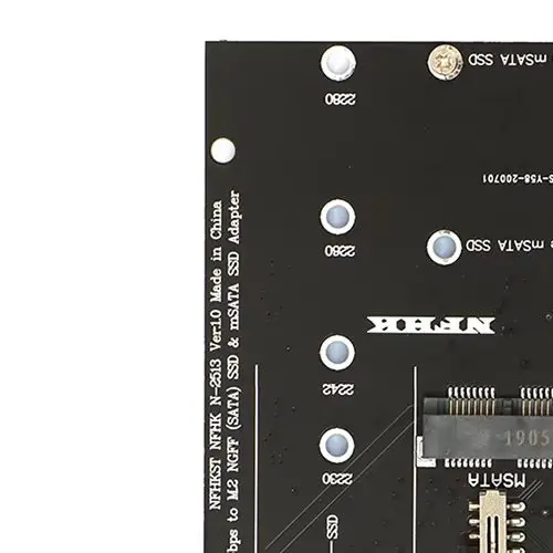 

M.2 NGFF Msata SSD To SATA 3.0 2.5 Адаптер M2 PCI SSD Converter Riser Card Для ПК Ноутбука Добавьте карту до 6 Гбит/с