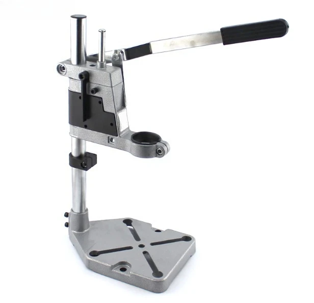 Drill Press Stand, Adjustable Hand Drill Support Holder Cast Aluminum Base Workbench for Electric Power Drilling Tool