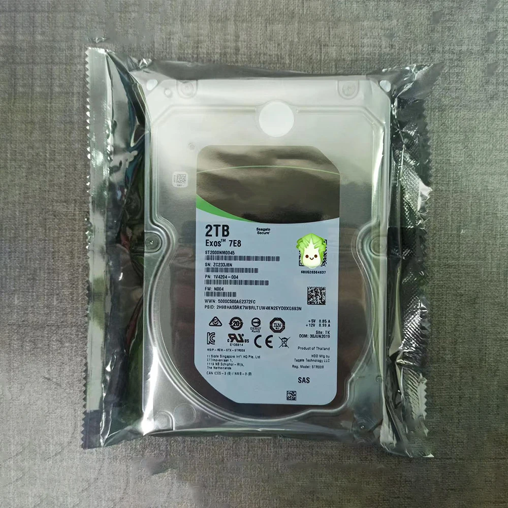 HDD ST2000NM0045 Server Hard Disk 2T 7.2K SAS 3.5 "12บรรจุ Disk