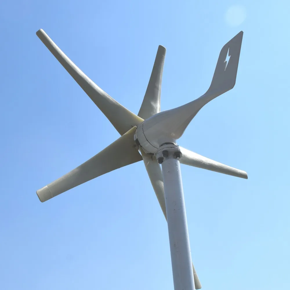 

Home Small Wind Energy Turbine Generator 600W 12V 24V 48V Horizontal Windmill 5 Blades With Free MPPT Controller