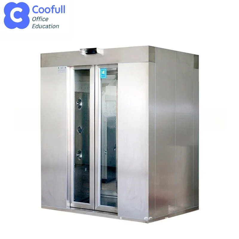 COOFULL purification supply concealed translation door air shower room stainless steel blowing automatic induction source