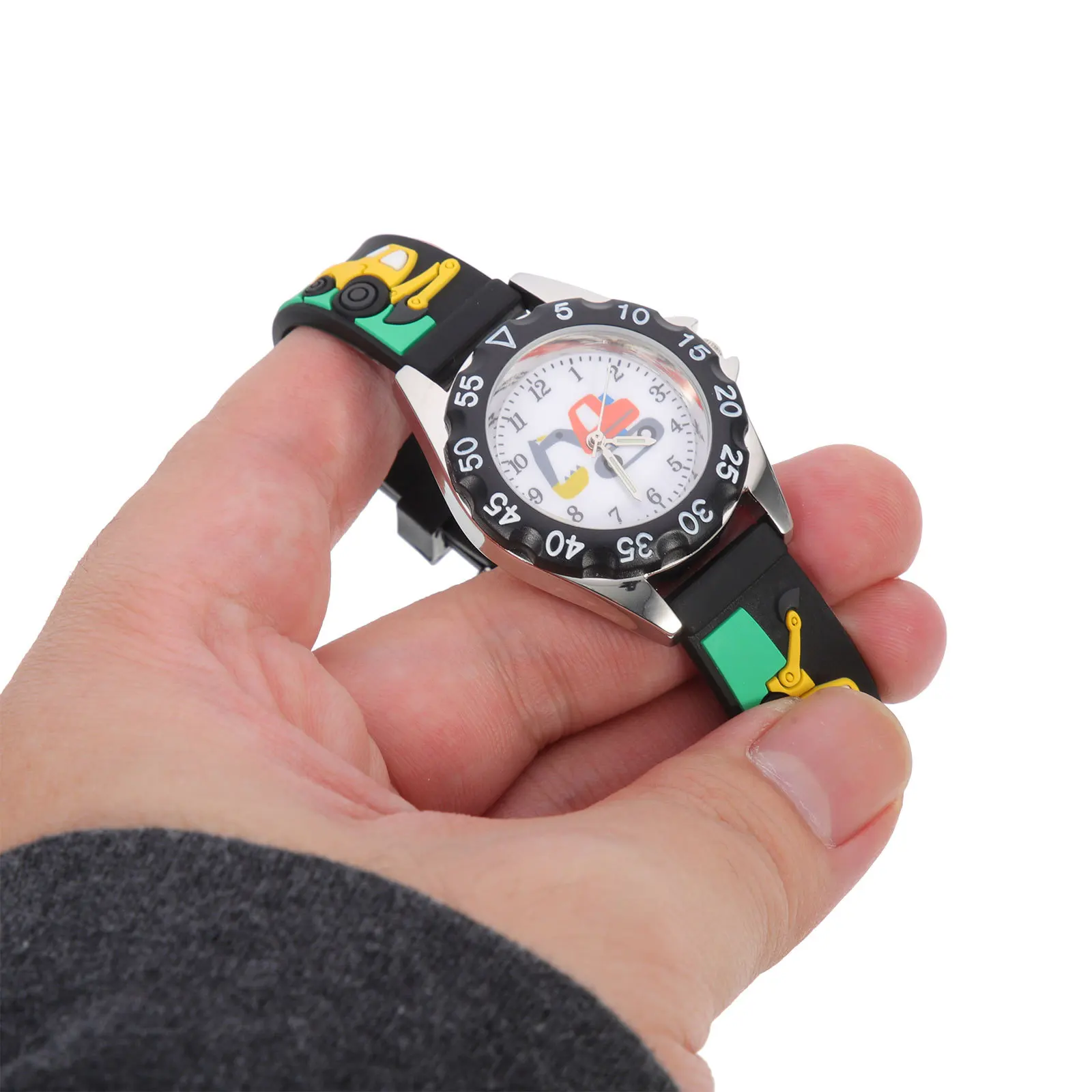 ساعة كوارتز خفيفة الوزن كرتونية لحزام قابل للتعديل للطلاب