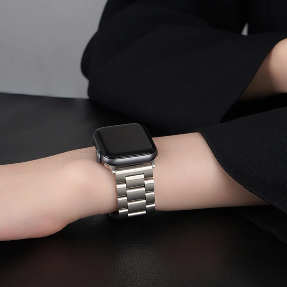 Metal Strap for Apple Watch Ultra 49mm 10 9 8 7 45 46mm Stainless Steel Band Smart For Iwatch 6 5 4