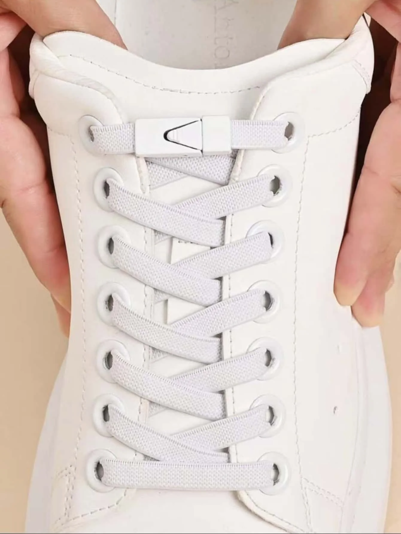 زوج واحد من أربطة الأحذية المرنة المقاومة للربط مع إبزيم مفتاح، أربطة أحذية كسولة ملونة مناسبة للأحذية الرياضية والأحذية الكاجوال