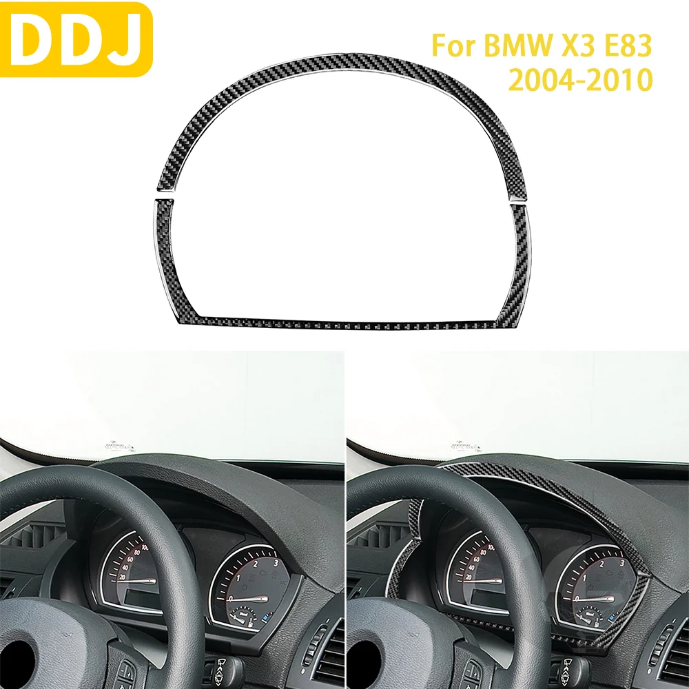 

For BMW X3 E83 2004 2005 2006 2007 2008 2009 2010 Car Accessories Carbon Fiber Interior Speedometer Surround Set Trim Sticker