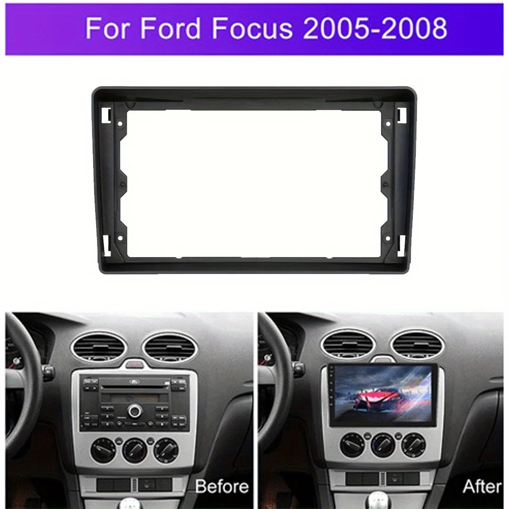 2 DIN car radio Fascia for FORD FOCUS 2005-2008 auto radio Install Surround Trim Panel Kit Face Plate for Car GPS Frame Bezel