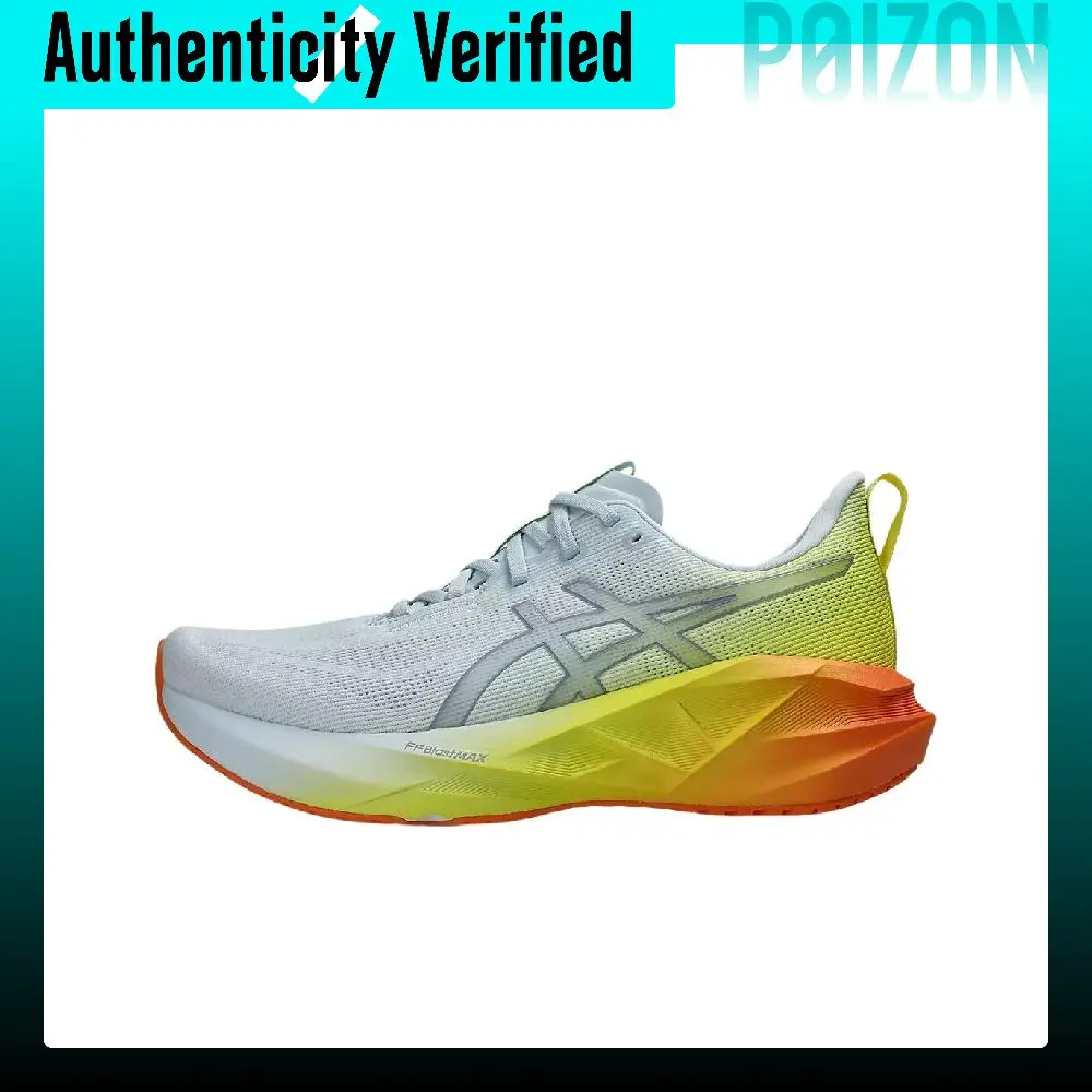 ASICS NOVABLAST 5 Breathable Running Shoes Men's Blue Yellow Orange 1011C184-400