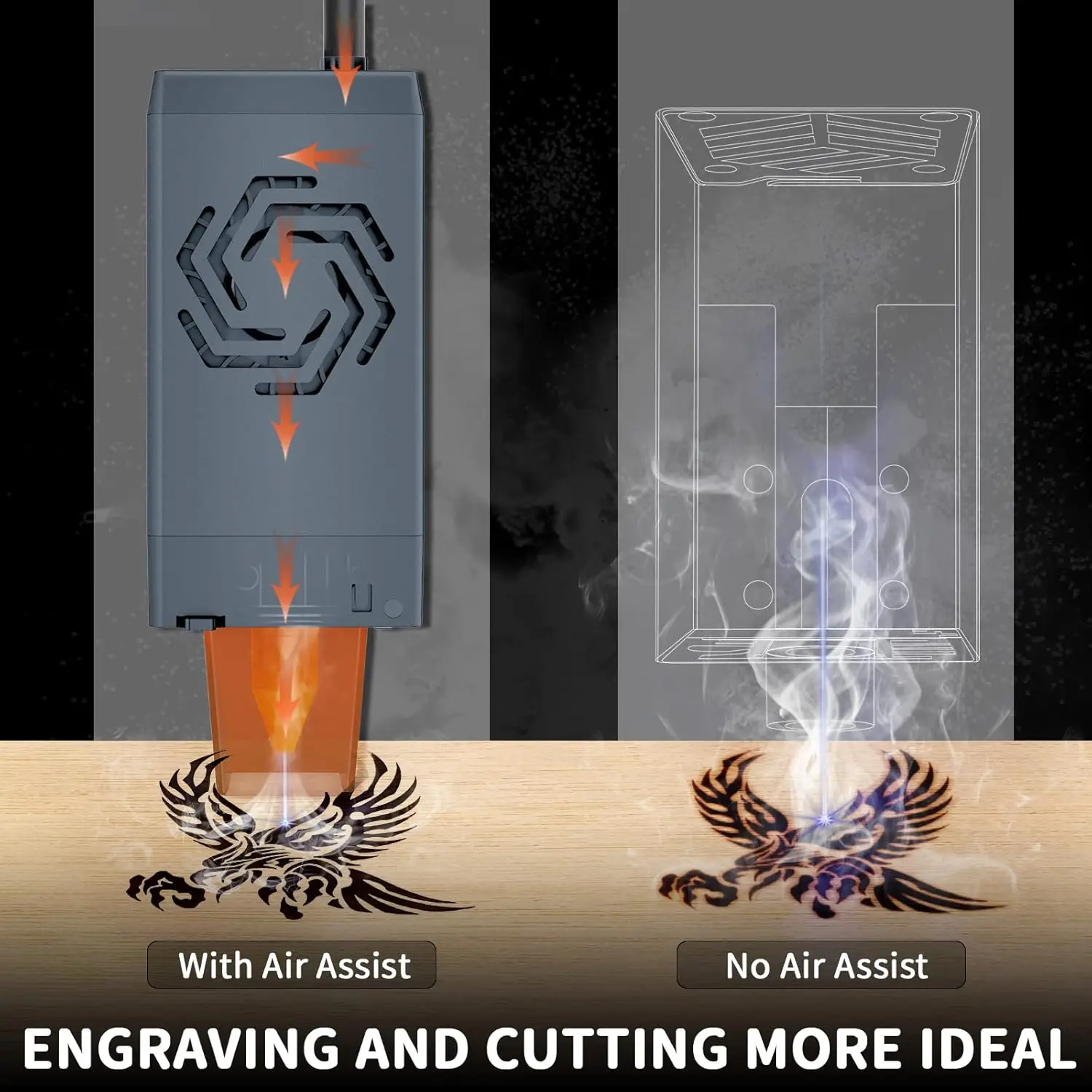 

Ortur OAP1.0 50L воздушный насос для лазерного гравера настольный лазерный гравировальный станок с ЧПУ аксессуары воздушный вспомогательный компрессор для очистителя C